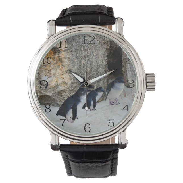 Pinguine im Beach House, Armbanduhr (Vorderseite)