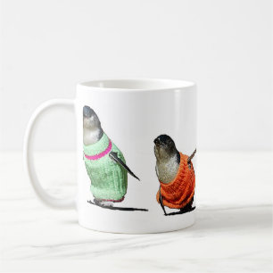 Pinguine in den Strickjacken Tasse