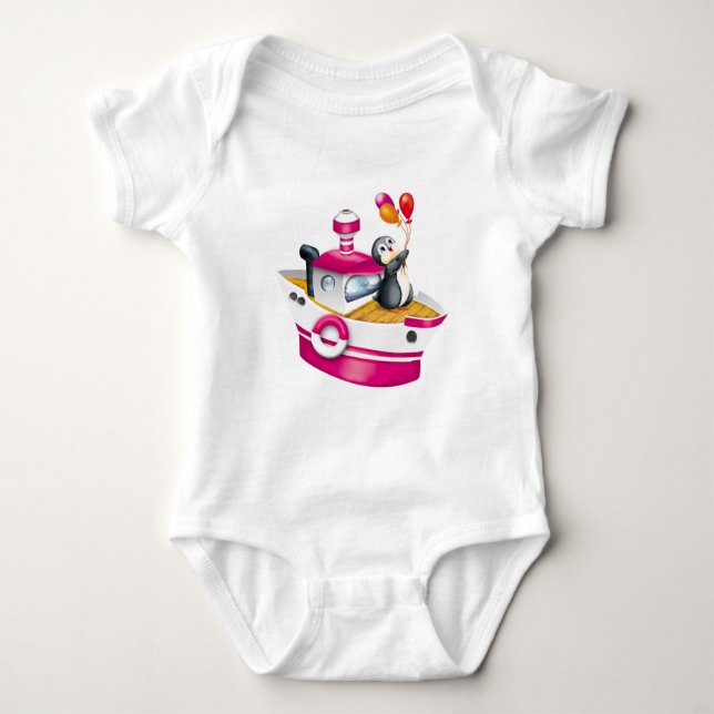 Pinguine in der Antarktis Baby Strampler (Vorderseite)
