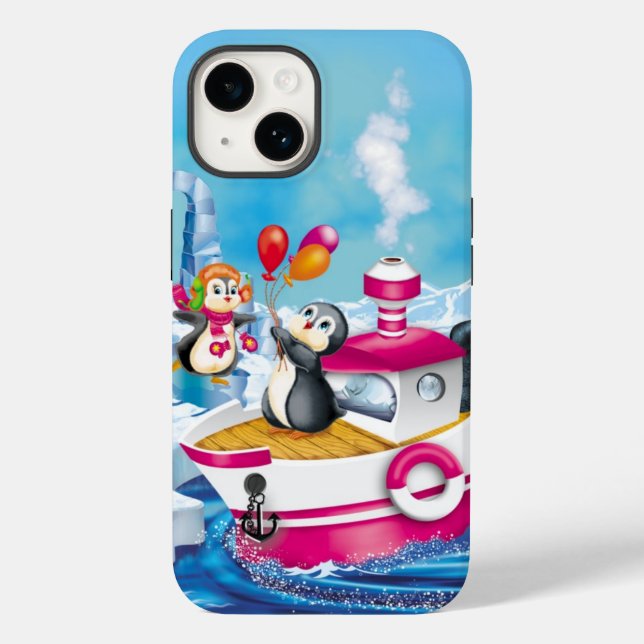 Pinguine in der Antarktis Case-Mate iPhone Hülle (Rückseite)