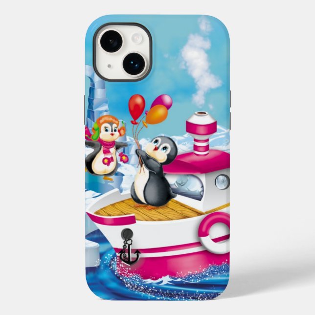 Pinguine in der Antarktis Case-Mate iPhone Hülle (Rückseite)