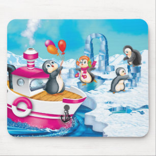 Pinguine in der Antarktis Mousepad