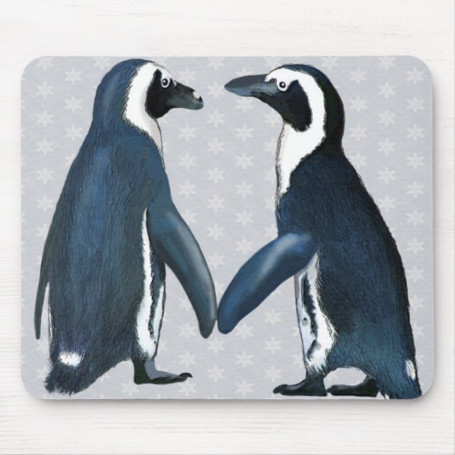 Pinguine in Liebe Mousepad (Vorne)