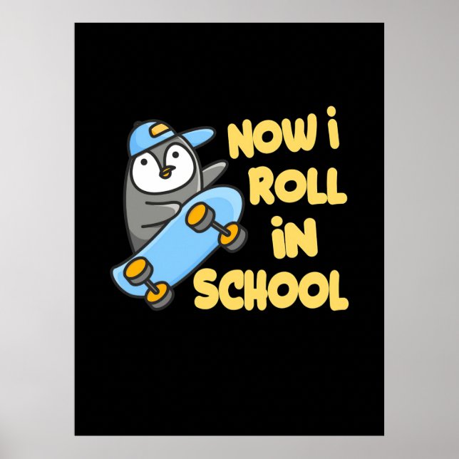 Pinguine jetzt, wo ich in der Schule bin Poster (Vorne)