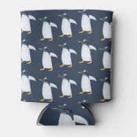 Pinguine: Kleine dunkle Wasserfarbe