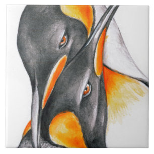Pinguine Liebe Fliese