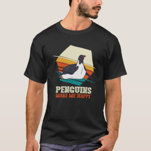 Pinguine machen mich glücklich, tierischer Penguin T-Shirt