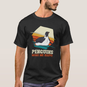 Pinguine machen mich glücklich, tierischer Penguin T-Shirt