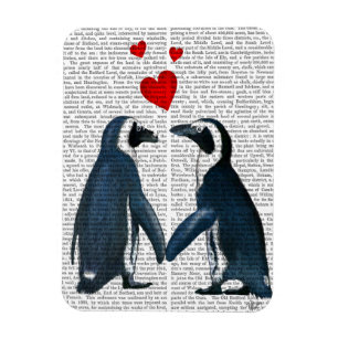 Pinguine mit Lieben Magnet