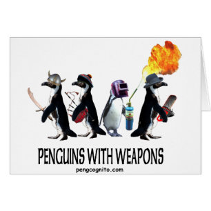 Pinguine mit Waffen
