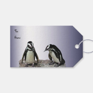 Pinguine Pack mit Geschenketiketten Geschenkanhänger