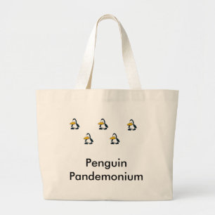 Pinguine, Pinguine überall Jumbo Stoffbeutel