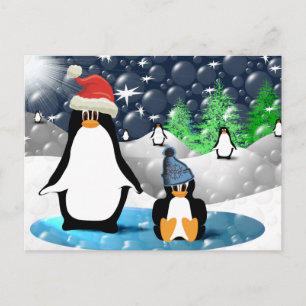 Pinguine Postkarte