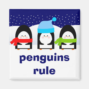 Pinguine regieren Magnet