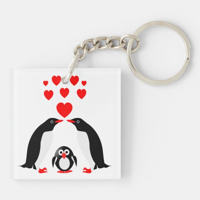 Pinguine Schlüsselanhänger (Rückseite)