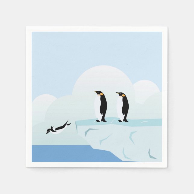 Pinguine Serviette (Vorderseite)