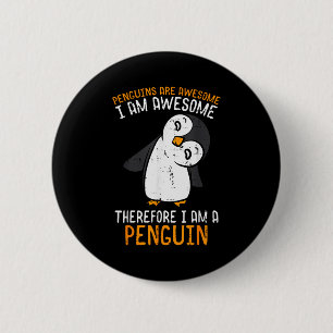 Pinguine sind großartig, deshalb Jungen Mädchen Ki Button