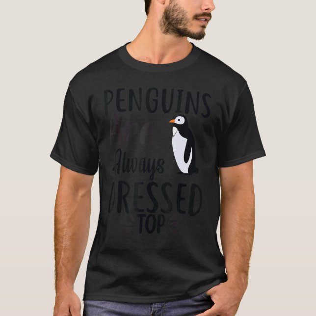 Pinguine sind immer oberflächlich gekleidet, T-Shirt (Vorderseite)
