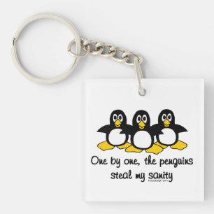 Pinguine stehlen mir meine Vernunft Schlüsselanhänger