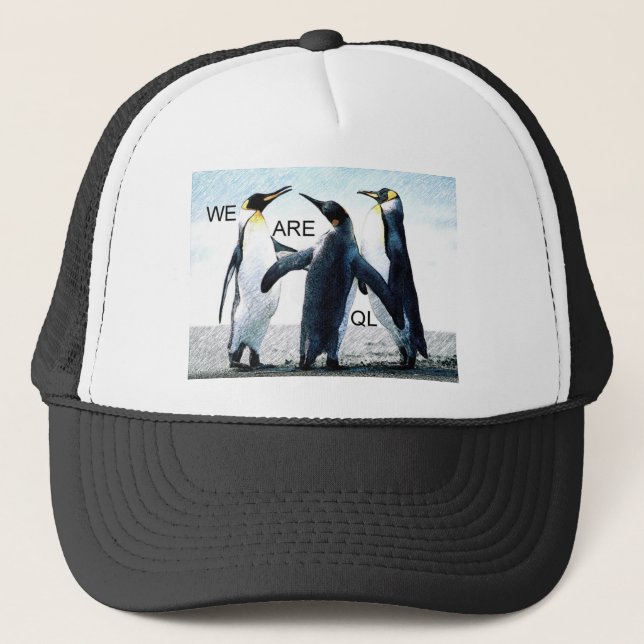 Pinguine Truckerkappe (Vorderseite)