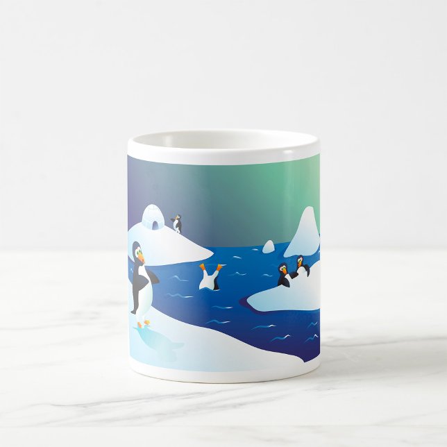 Pinguine und Eis Kaffeetasse (Von Creator hochgeladen)