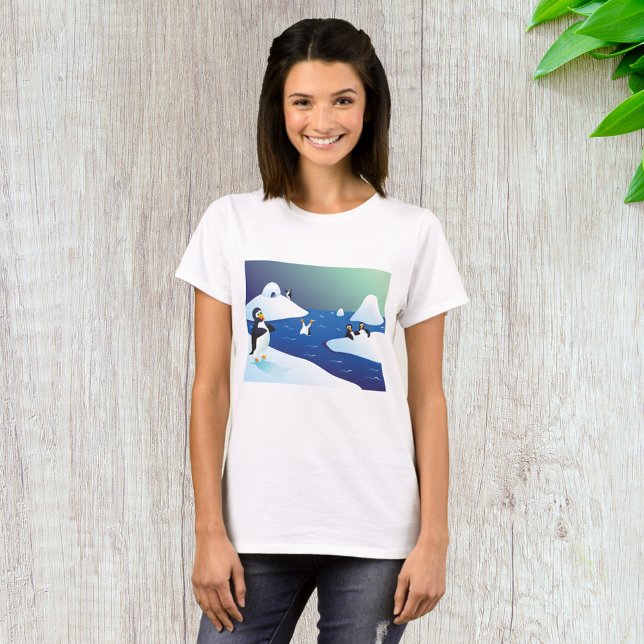 Pinguine und Eis T-Shirt (Von Creator hochgeladen)