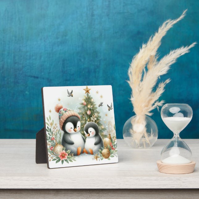 Pinguine Weihnachten Fotoplatte (InSitu)