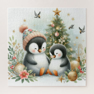 Pinguine Weihnachten Puzzle