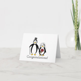 Pinguine zum Hochzeitstag Karte