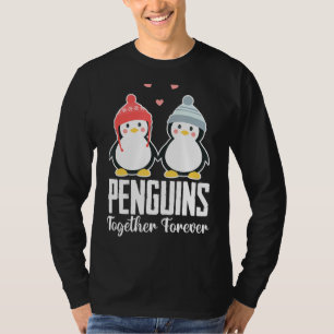 Pinguine zusammen für immer Niedliches Pinguin-Paa T-Shirt