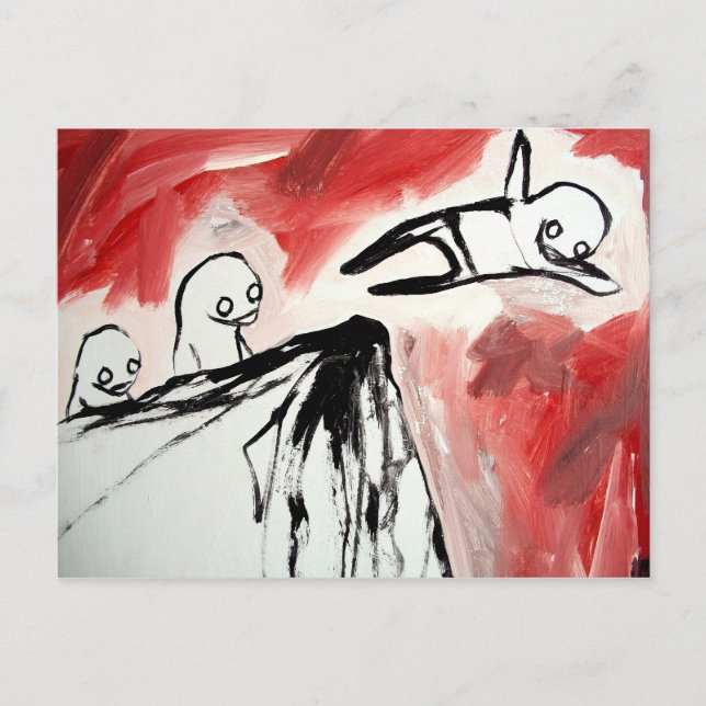 Pinguineis Postkarte (Vorderseite)