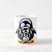Pinguinfamilie gestapelt