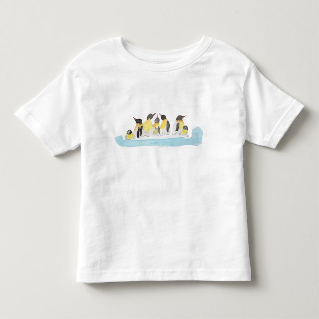 Pinguinfamilie Kleinkind T-shirt (Vorderseite)