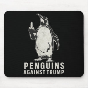 Pinguinflossen hoch Mittelfinger Pinguine gegen Mousepad