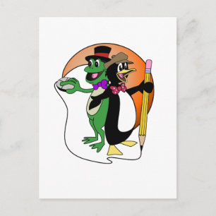 PinguinFrog Logo-Produkte Postkarte