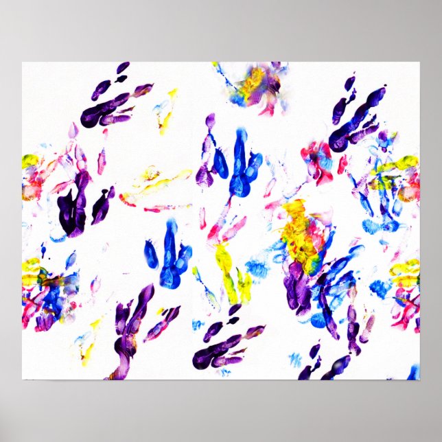 Pinguinfußspuren Poster (Vorne)