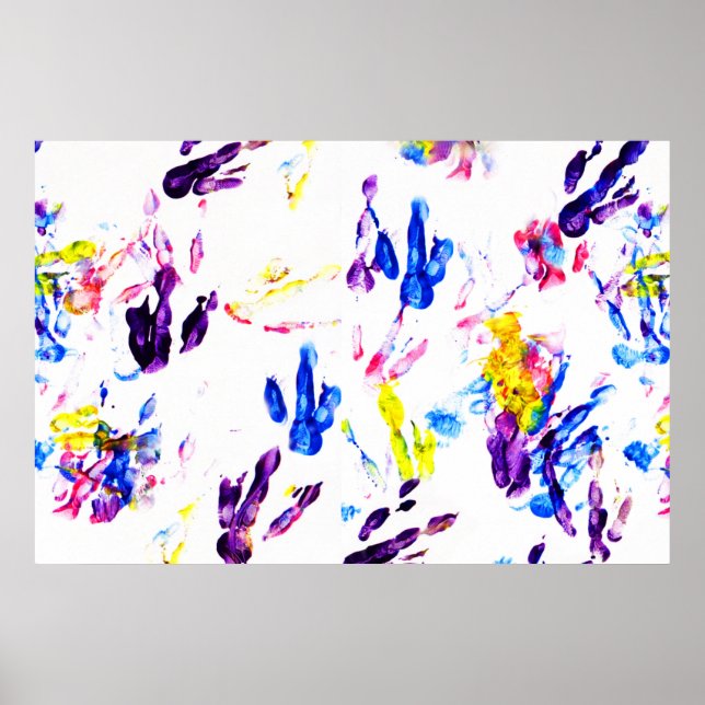 Pinguinfußspuren Poster (Vorne)