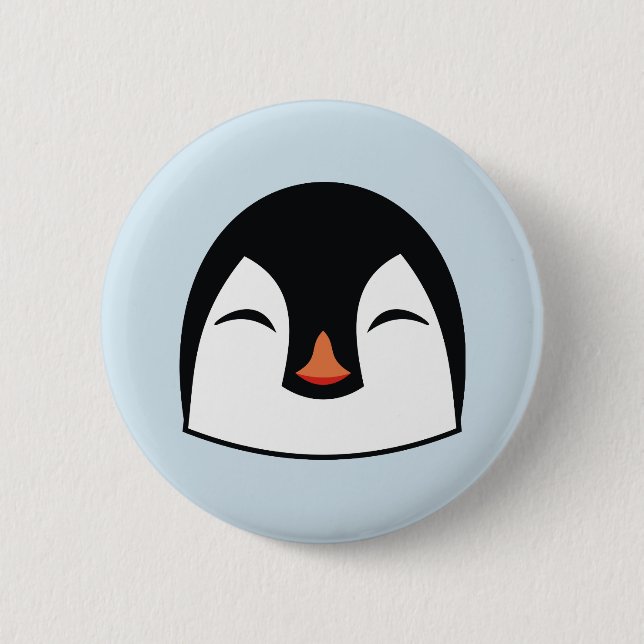 Pinguingesicht Button (Vorderseite)