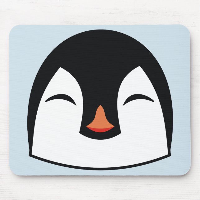 Pinguingesicht Mousepad (Vorne)