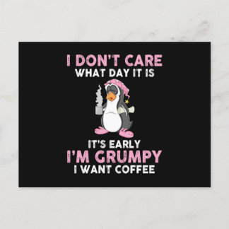Pinguinkaffee Postkarte