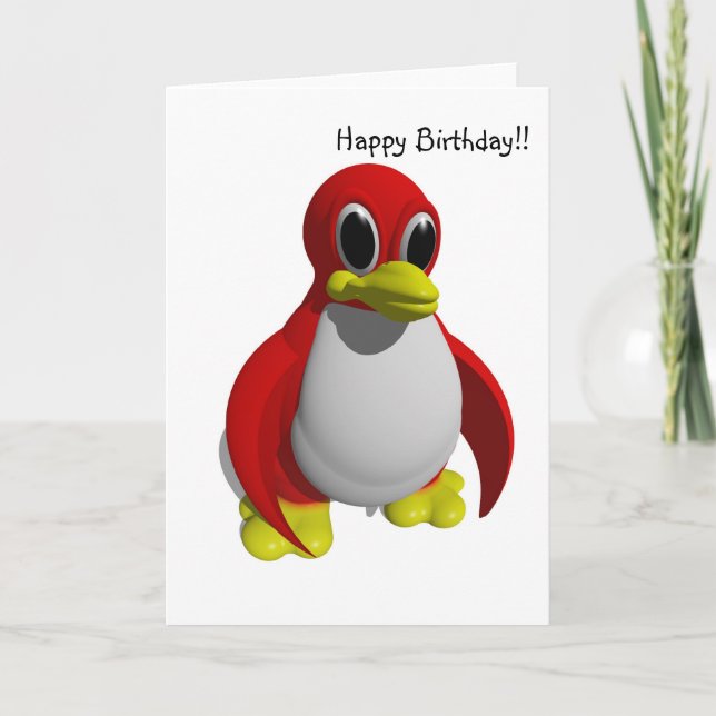 Pinguinkarte Karte (Vorderseite)