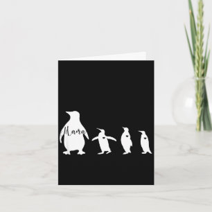 Pinguinkolonie Mama und Baby Muttertag Karte