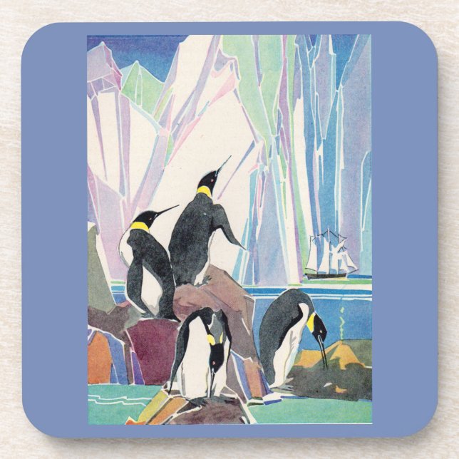 Pinguinland Untersetzer (Vorderseite)