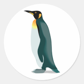 Pinguinlinux-Bild Runder Aufkleber