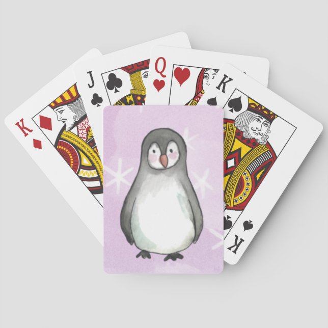 Pinguinmotiv Spielkarten (Rückseite)