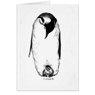 Pinguinmutter und -küken