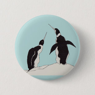 Pinguinpaar Button