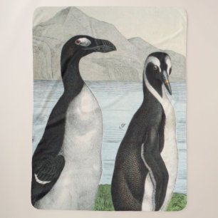 Pinguinpaar - Strandtuch Sherpadecke