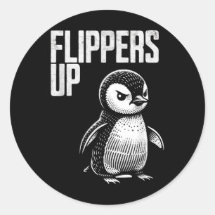 Pinguinresistenz subtil Anti-Protest Runder Aufkleber