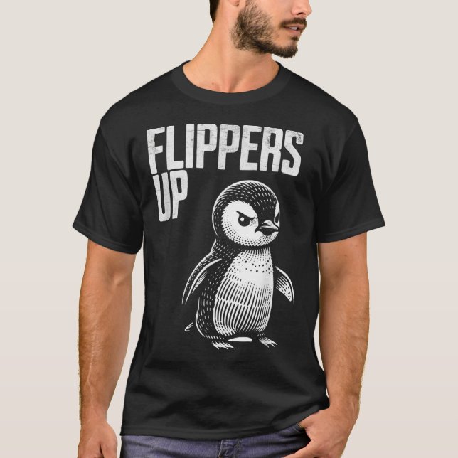 Pinguinresistenz subtil Anti-Protest T-Shirt (Vorderseite)